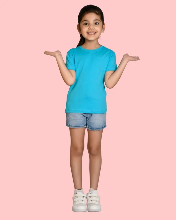 Sky_Blue_Solid_Round_Neck_Half_Sleeves_T-Shirt_For_Girls
