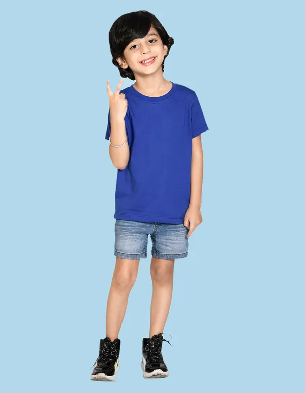Royal_Blue_Solid_Round_Neck_Half_Sleeves_T-Shirt_For_Boys