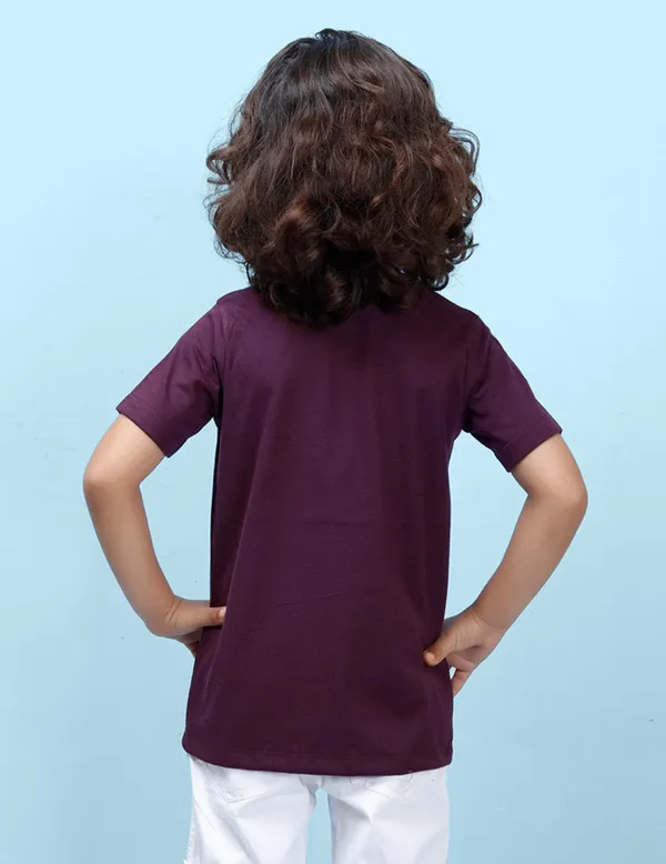 Wine_Solid_Round_Neck_Half_Sleeves_T-Shirt_For_Boys