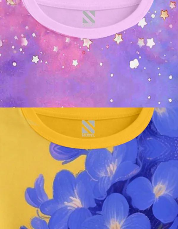Nusyl_Girls_Lilac_&_Yellow_Girl_Printed_&_Teddy_Printed_Dresses_Pack_Of_2_Soft_&_Comfortable_Dresses_Cozy_Summer_Wear_For_Kids_&_Teen_Girls