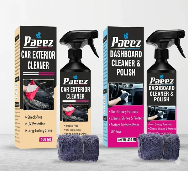 Car_Exterior_Cleaner_400Ml_Streakfree_Shine_With_Uv_Protection_And_Dashboard_Cleaner_&_Polish_400Ml_With_Microfiber_Cloth