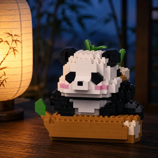 New_Playing_Panda_Building_Block_Toys_-_With_Bamboo