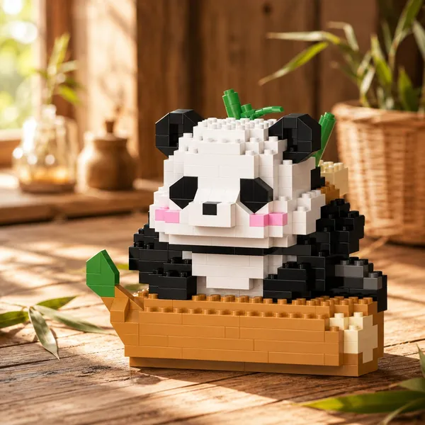 New_Playing_Panda_Building_Block_Toys_-_With_Bamboo