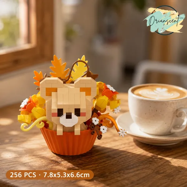 Golden_Panda_Flower_Pot_Nano_Block_Set