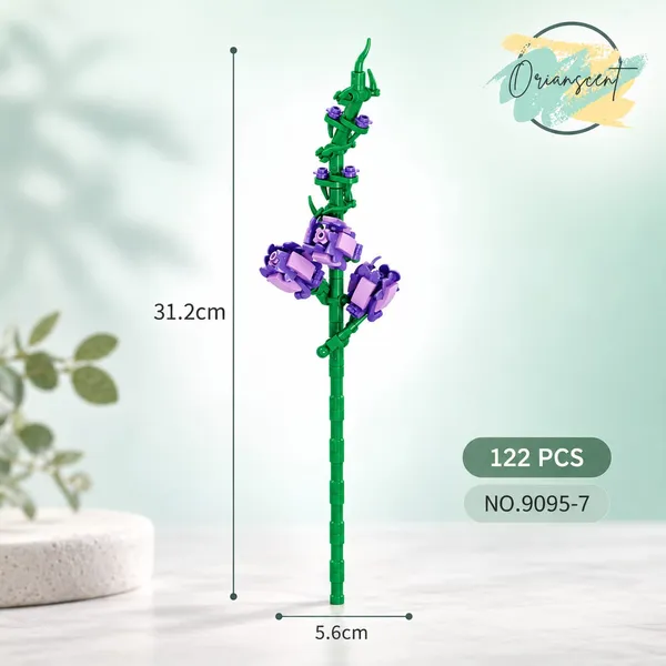 DIY_Purple_Gladiolus_Flower_Building_Block_Set_–_122_Pieces
