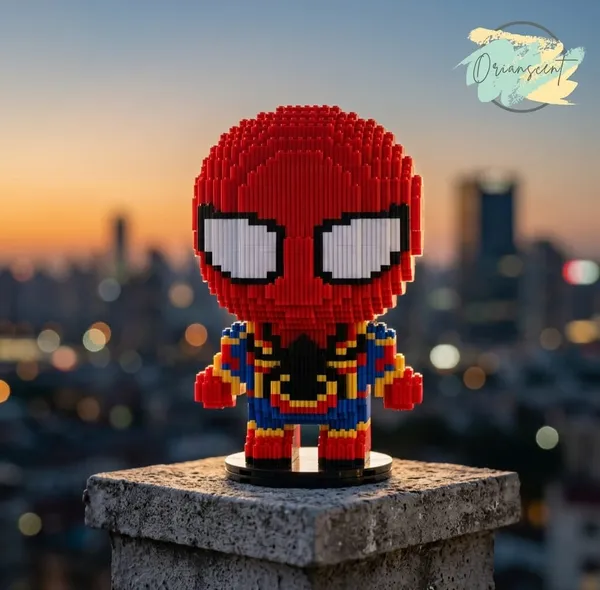 Big_Head_Spiderman_Micro_Building_Blocks_Set