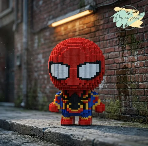 Big_Head_Spiderman_Micro_Building_Blocks_Set