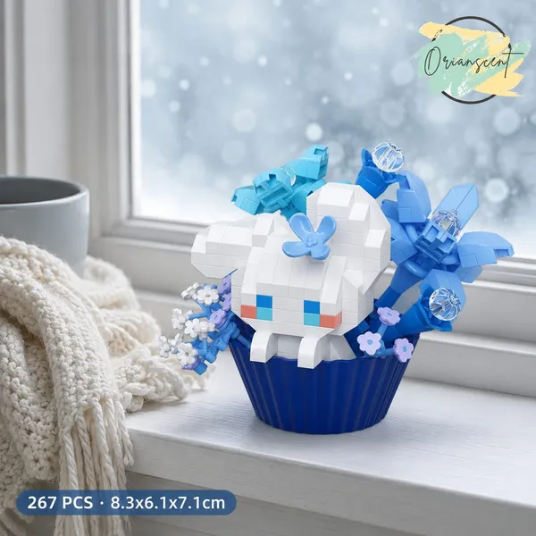 Crystal_Puppy_Flower_Pot_Nano_Block_Set