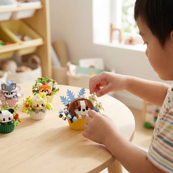 Orianscent_Building_Blocks_Panda_In_Flower_Pot_Animal_Theme_Diy_Construction_Toy_With_Display_Case_Educational_Diy_Construction_Toy_Kit_For_Kids_Creative_Animal_Building_Block_Set_Brown