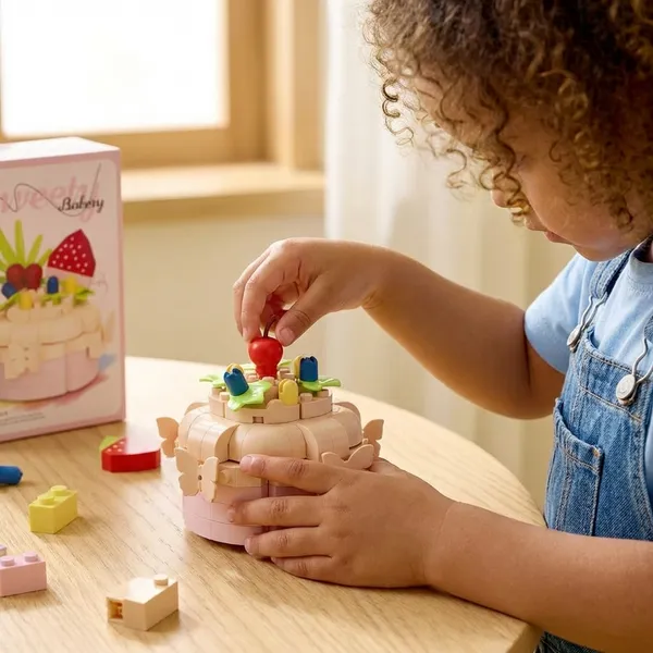 Building_Blocks_Cake_Model_Set_162_Pieces_Bakery_Theme_Strawberry_House_Design_Beige
