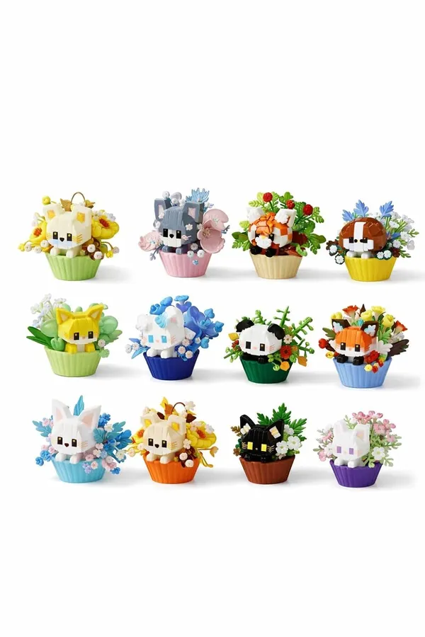 Orianscent_Building_Blocks_Panda_In_Flower_Pot_Animal_Theme_Diy_Construction_Toy_With_Display_Case_Educational_Diy_Construction_Toy_Kit_For_Kids_Creative_Animal_Building_Block_Set_Orange