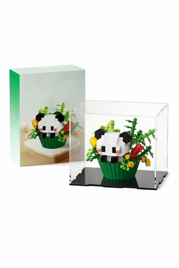 Orianscent_Building_Blocks_Panda_In_Flower_Pot_Animal_Theme_Diy_Construction_Toy_With_Display_Case_Educational_Diy_Construction_Toy_Kit_For_Kids_Creative_Animal_Building_Block_Set_Green