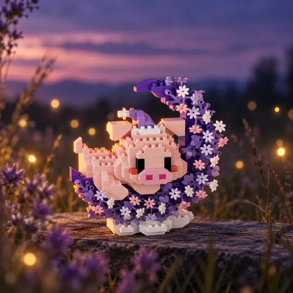 Lavender_Moon_Piglet_Mini_Building_Block_Set