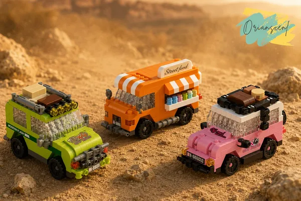 Pink_Off-Road_SUV_Mini_Car_Building_Block_Set