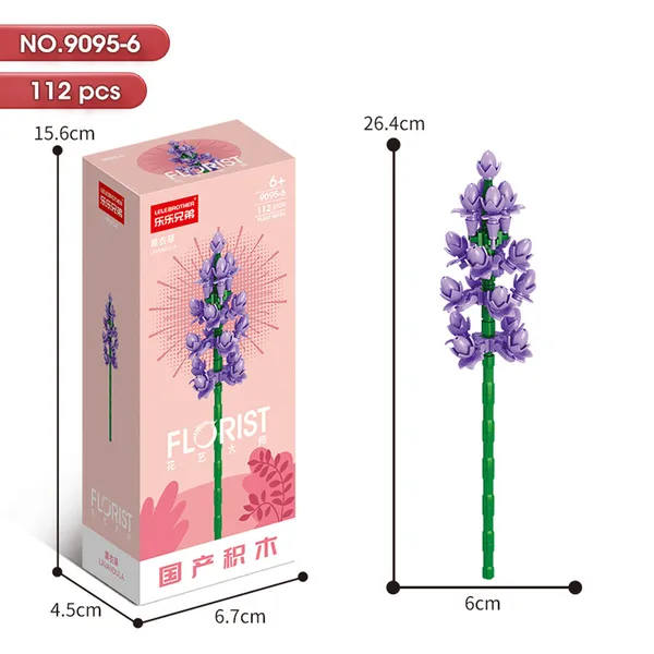 DIY_Lavender_Flower_Building_Block_Set_–_112_Pieces