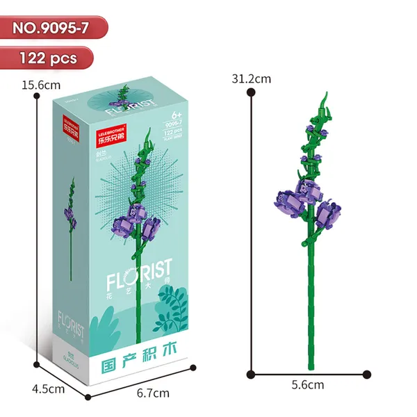 DIY_Purple_Gladiolus_Flower_Building_Block_Set_–_122_Pieces
