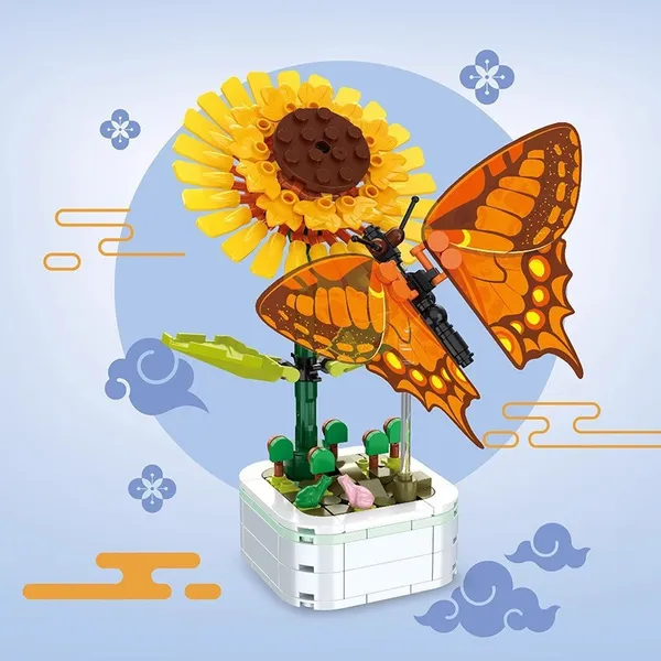 DIY_Sunflower_&_Butterfly_Building_Block_Set