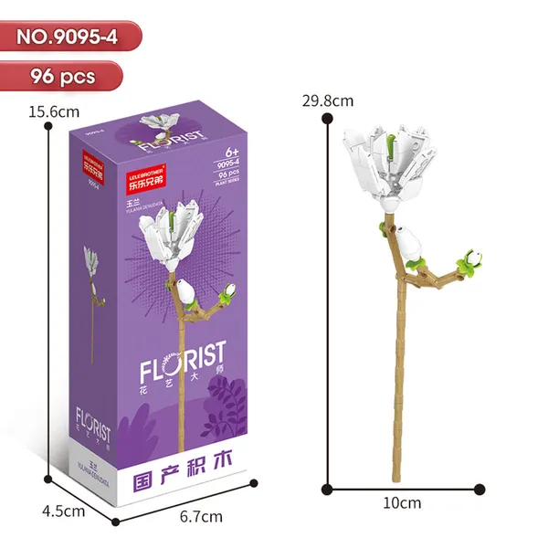 DIY_White_Magnolia_Flower_Building_Block_Set_–_96_Pieces