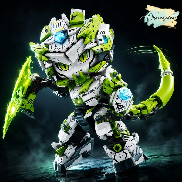DIY_Zodiac_Snake_Mecha_Building_Block_Set_–_553_Pieces