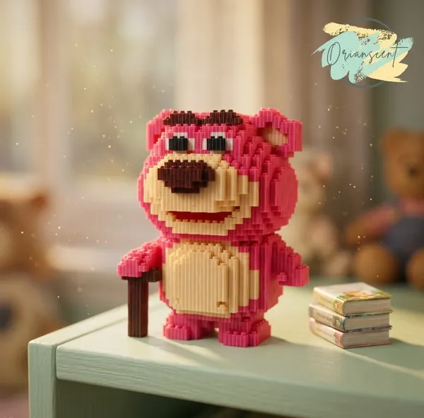 DIY_Micro_Building_Blocks_–_Pink_Bear_Collectible_Figure