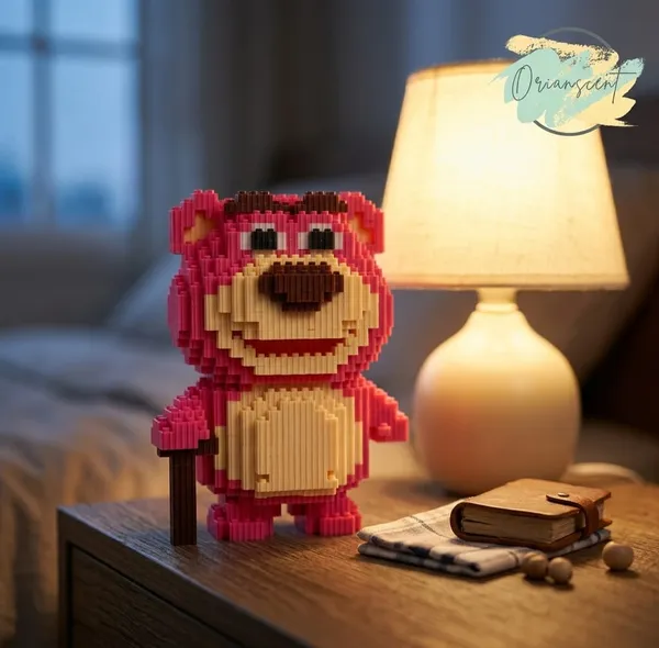 DIY_Micro_Building_Blocks_–_Pink_Bear_Collectible_Figure