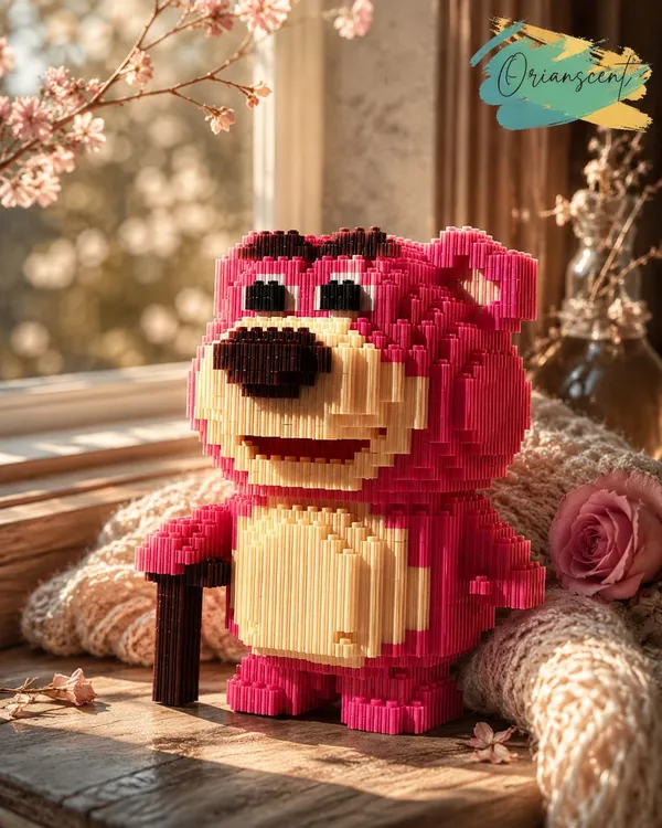 DIY_Micro_Building_Blocks_–_Pink_Bear_Collectible_Figure