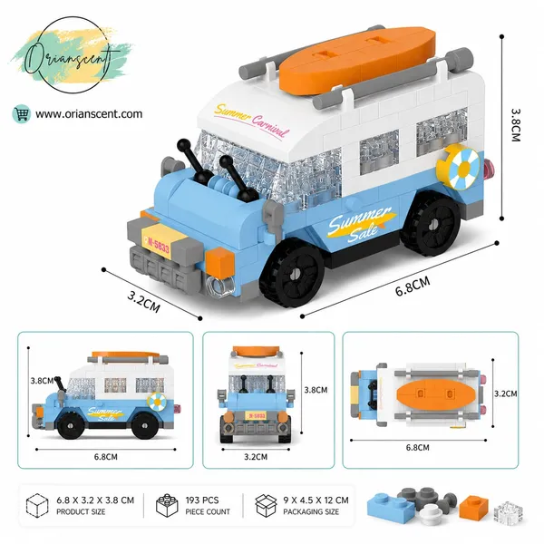 Beach_Camper_Mini_Car_Building_Block_Set