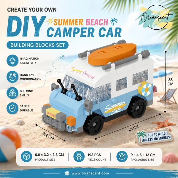 Beach_Camper_Mini_Car_Building_Block_Set