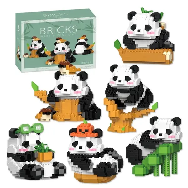 New_Playing_Panda_Building_Block_Toys_-_Climbing_Panda