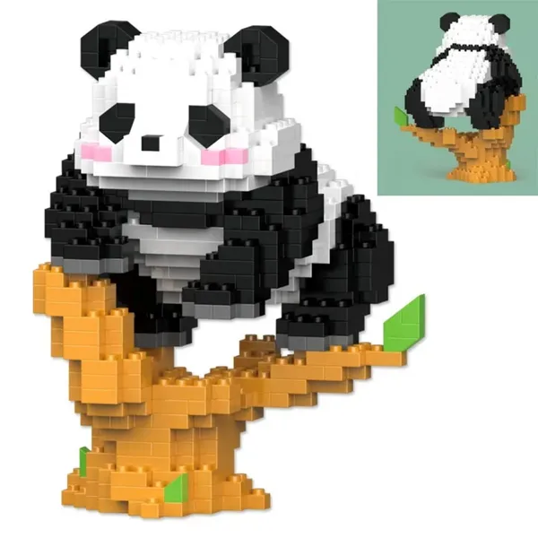 New_Playing_Panda_Building_Block_Toys_-_On_Tree