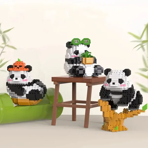New_Playing_Panda_Building_Block_Toys_-_On_Tree