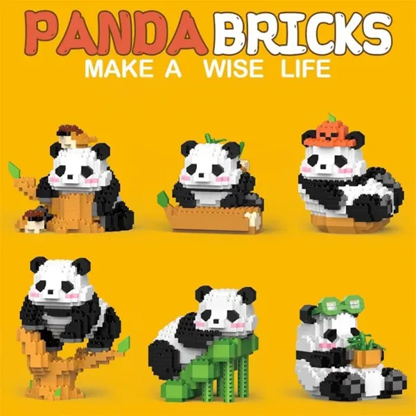 New_Playing_Panda_Building_Block_Toys_-_Pumpkin_Hat