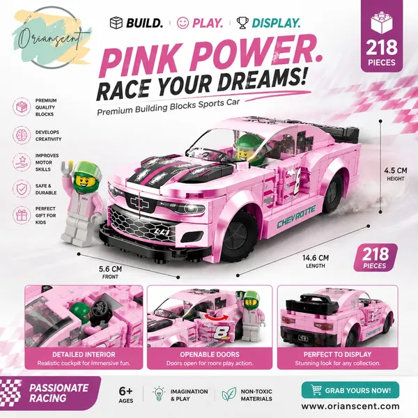 Jumbo_Pink_Racing_Sports_Car_Building_Blocks_Set_(218_Pieces)