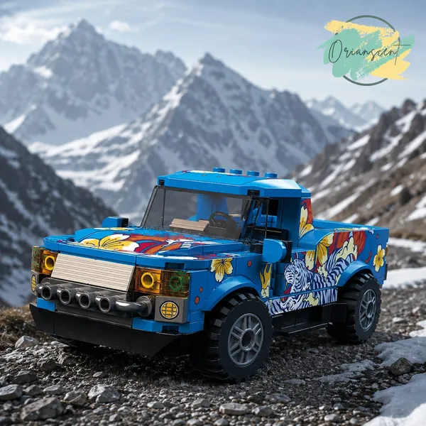 Thunder_Beast_4x4_Pickup_Truck_Building_Blocks_Set_–_296_Pieces