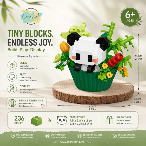 Orianscent_Building_Blocks_Panda_In_Flower_Pot_Animal_Theme_Diy_Construction_Toy_With_Display_Case_Educational_Diy_Construction_Toy_Kit_For_Kids_Creative_Animal_Building_Block_Set_Green