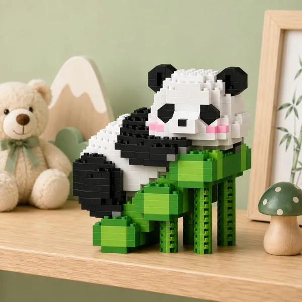 New_Playing_Panda_Building_Block_Toys_-_Climbing_Panda