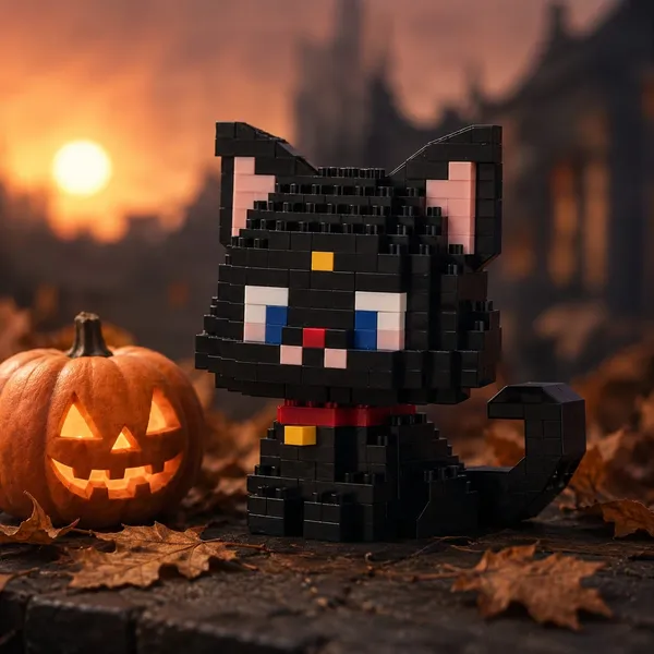 Cat_Building_Block_Toy_-_Black