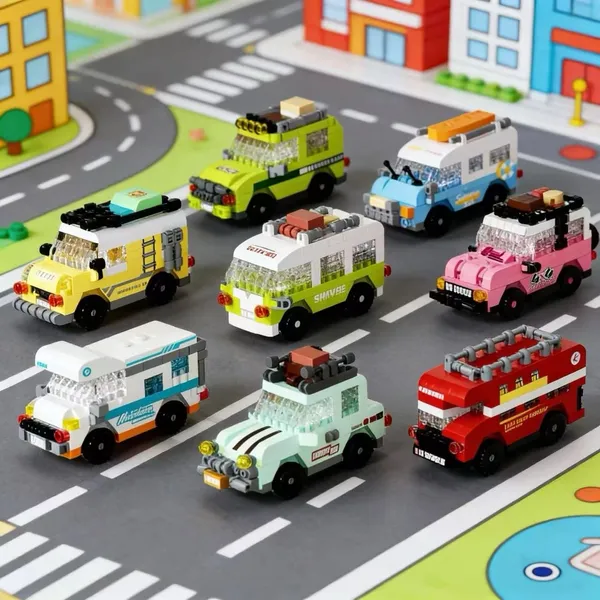 Street_Food_Truck_Mini_Car_Building_Block_Set