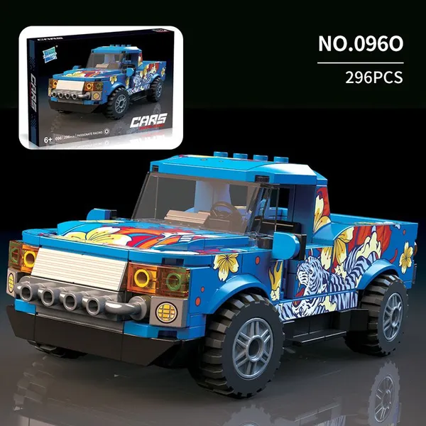 Thunder_Beast_4x4_Pickup_Truck_Building_Blocks_Set_–_296_Pieces
