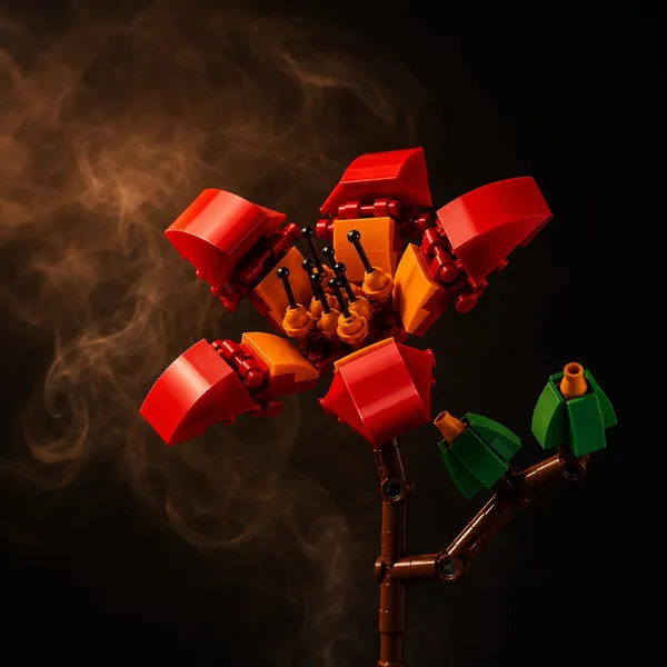 DIY_Red_Camellia_Flower_Building_Block_Set_–_109_Pieces