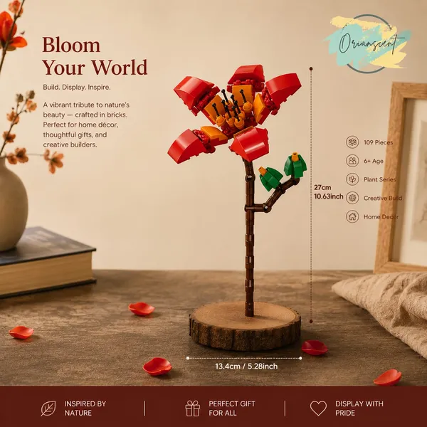 DIY_Red_Camellia_Flower_Building_Block_Set_–_109_Pieces