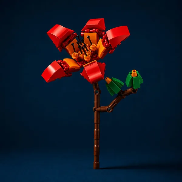 DIY_Red_Camellia_Flower_Building_Block_Set_–_109_Pieces