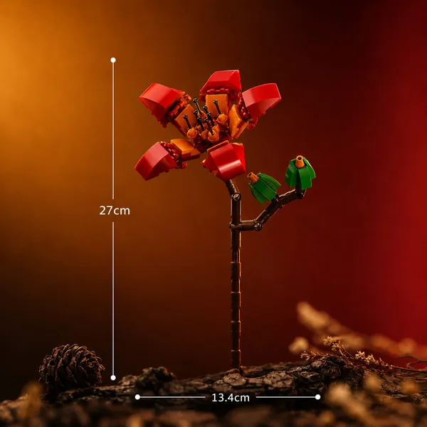 DIY_Red_Camellia_Flower_Building_Block_Set_–_109_Pieces