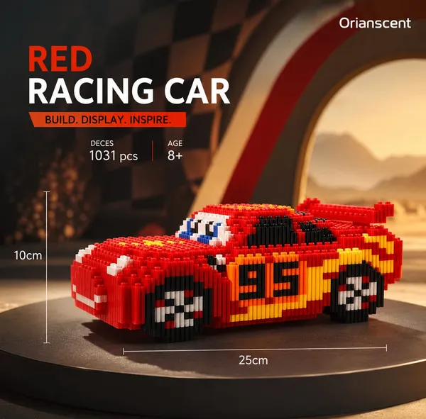 DIY_Micro_Building_Blocks_–_Lightning_Race_Car_(1031_Pieces)