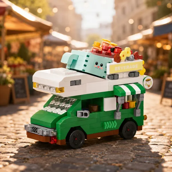 Motorhome_Building_Blocks_Set_Food_Truck_Green