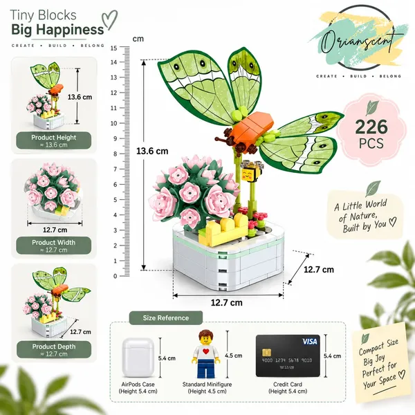 DIY_Butterfly_Garden_Building_Block_Set_(226_Pcs)