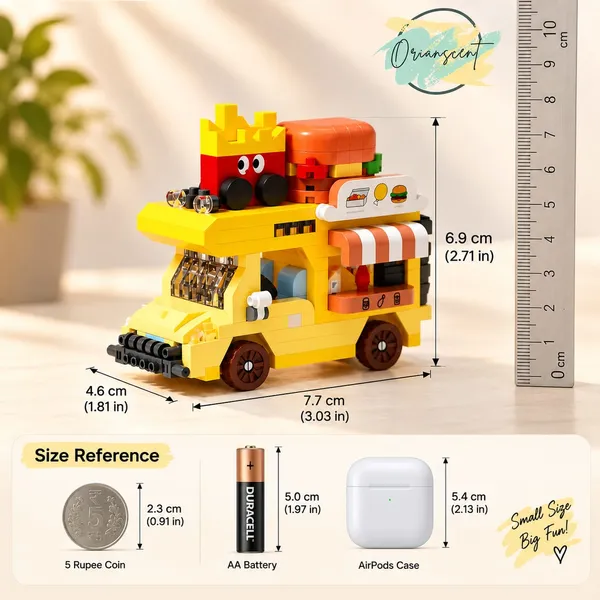 Motorhome_Building_Blocks_Set_Food_Truck_Yellow