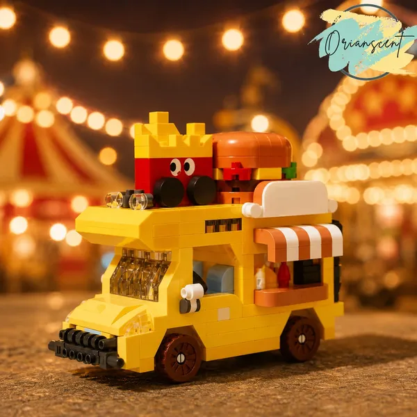Motorhome_Building_Blocks_Set_Food_Truck_Yellow