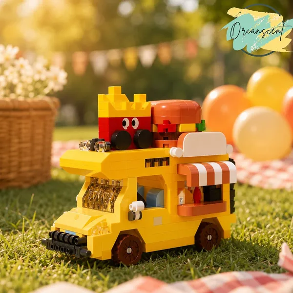 Motorhome_Building_Blocks_Set_Food_Truck_Yellow