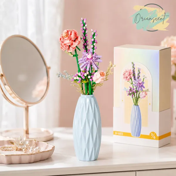 Lavender_Rose_Flower_Bouquet_Building_Block_Set_with_Vase_(303_Pcs)